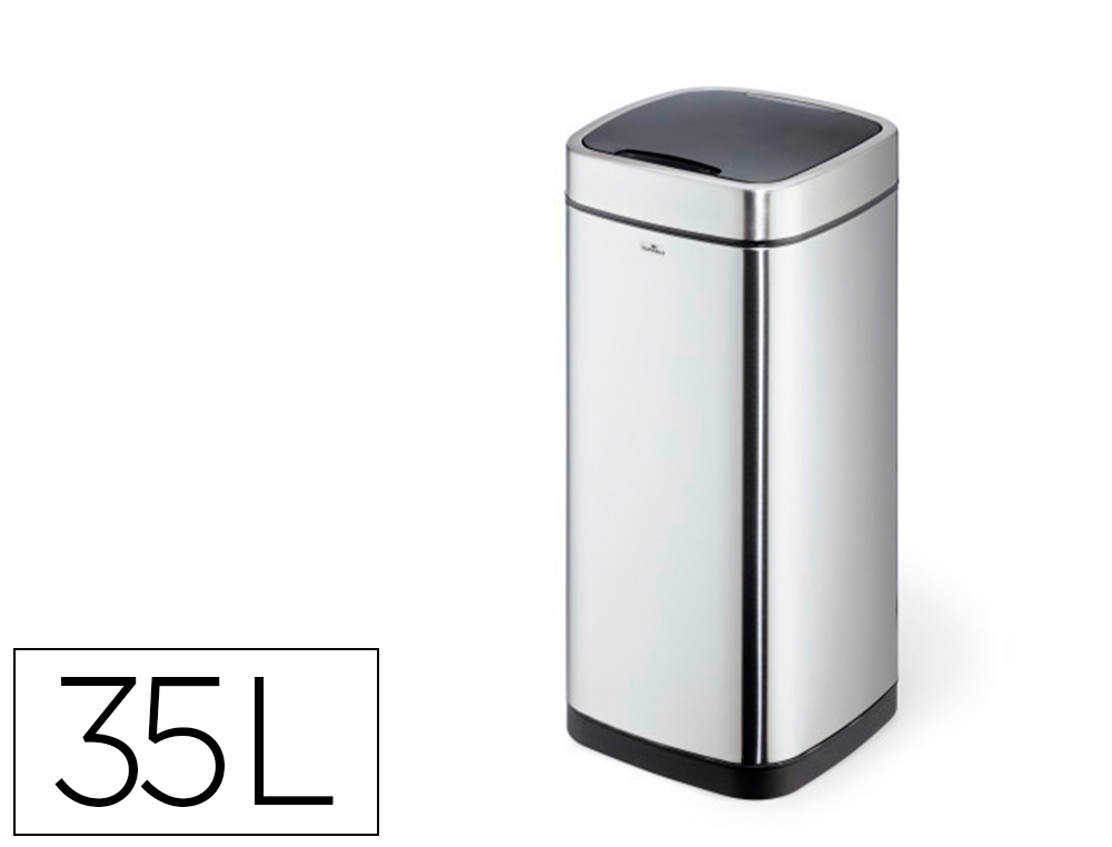 POUBELLE DURABLE A CAPTEUR AUTOMATIQUE ACIER INOXIDABLE  A 