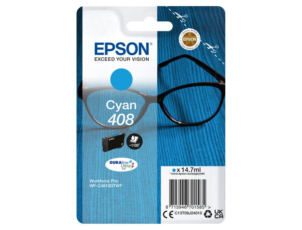 CARTOUCHE EPSON JET D'ENCRE 408 CYAN 1100P