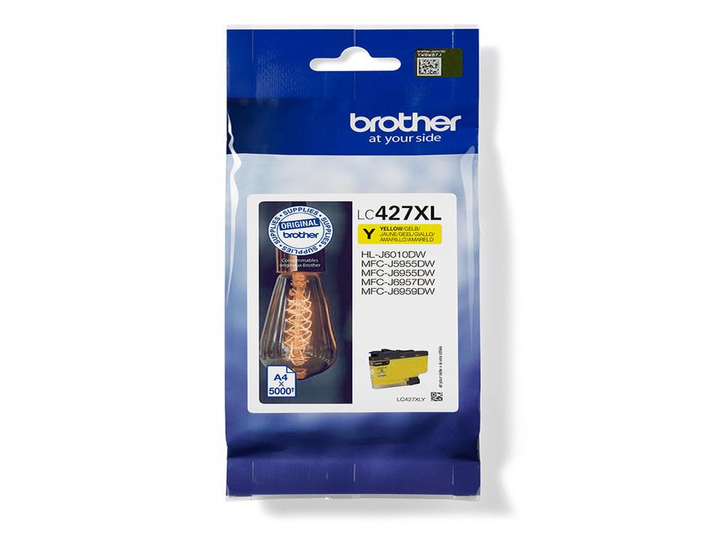 CARTOUCHE JET D'ENCRE BROTHER LC427XLY 5000 PAGES COULEUR   JAUNE