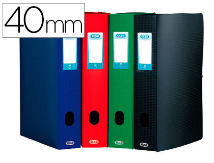 BOTE CLASSEMENT OXFORD MEMPHIS POLYPROPYLNE OPAQUE 7/10E DOS 40MM BOUTON PRESSION COLORIS ASSORTIS STANDARD
