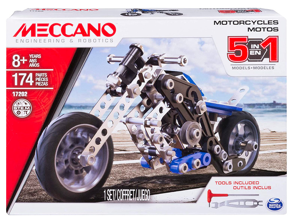 JEU DE CONSTRUCTION MECCANO MOTOS 5 MOD LES 174 PI CES
