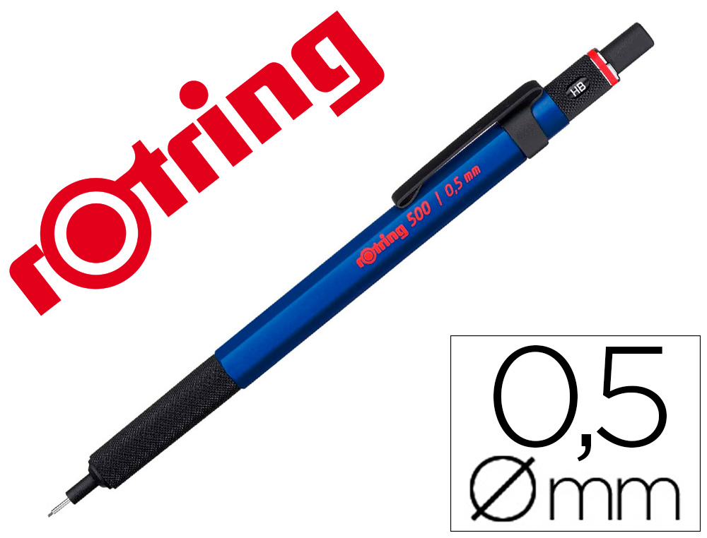 PORTEMINE ROTRING 500 COLORIS BLEU 0,5MM