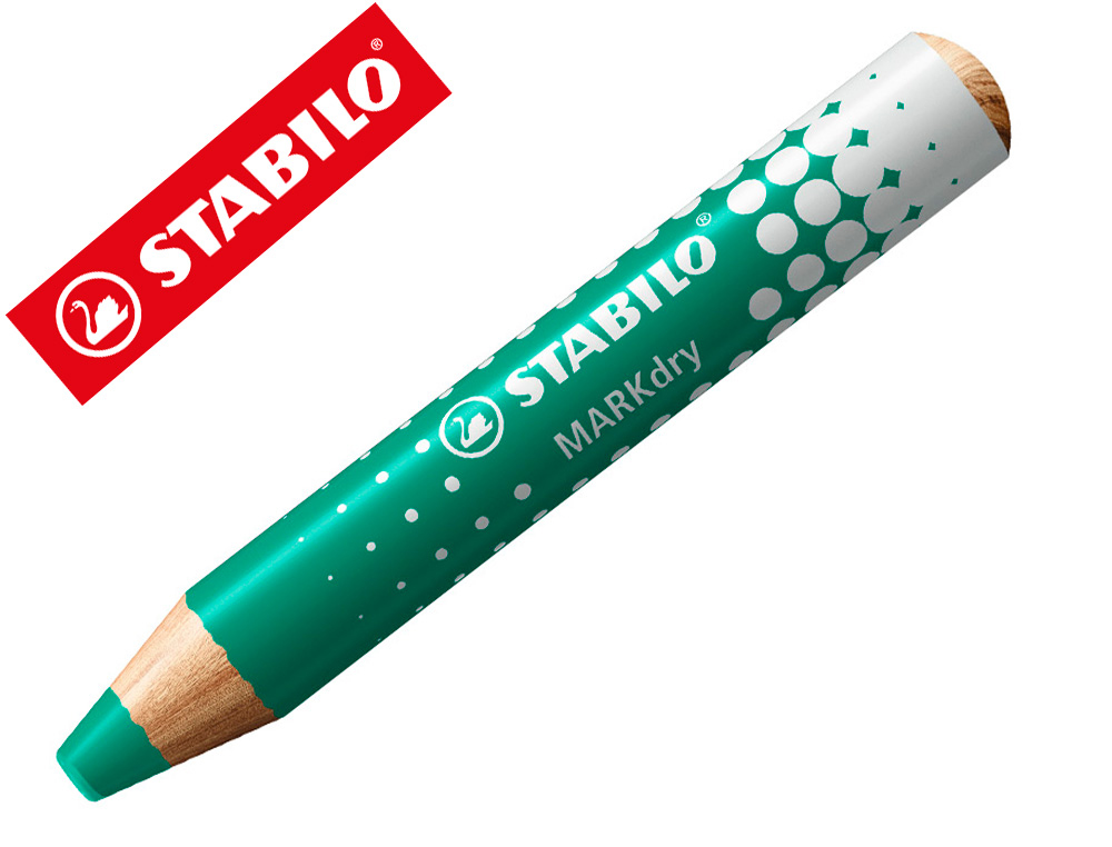 HYPERBURO  CRAYON MARQUEUR STABILO MARKDRY POUR ECRIRE SUR TABLEAU BLANC  COLORIS VERT