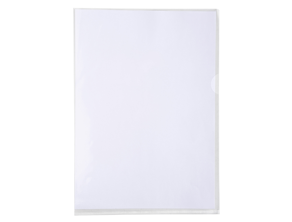 POCHETTE COIN EXACOMPTA A4 PVC CRISTAL 13/100EME PAQUET  10 UNITES