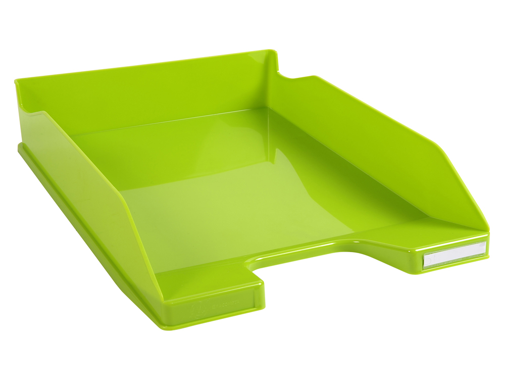 CORBEILLE COURRIER EXACOMPTA MIDI-COMBO IDERAMA SUPERPOSABLE VERTICALE/ESCALIER COLORIS VERT ANIS BRILLANT