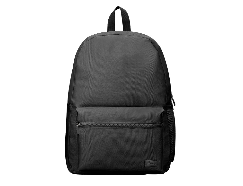 SAC A DOS LIDERPAPEL 1 COMPARTIMENT POCHE LATERALE   40X12,5X30CM COLORIS NOIR