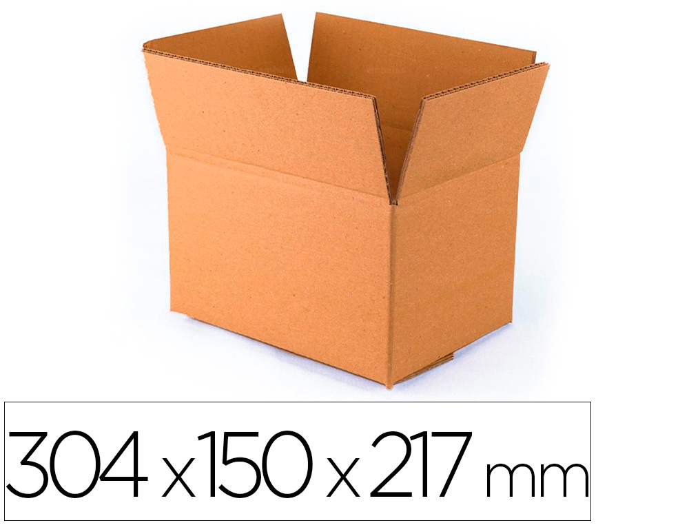 CAISSE AMERICAINE Q-CONNECT ULTRA-RESISTANTE CARTON       RECYCLE DOUBLE CANNELURE 7MM  304X150X217MM