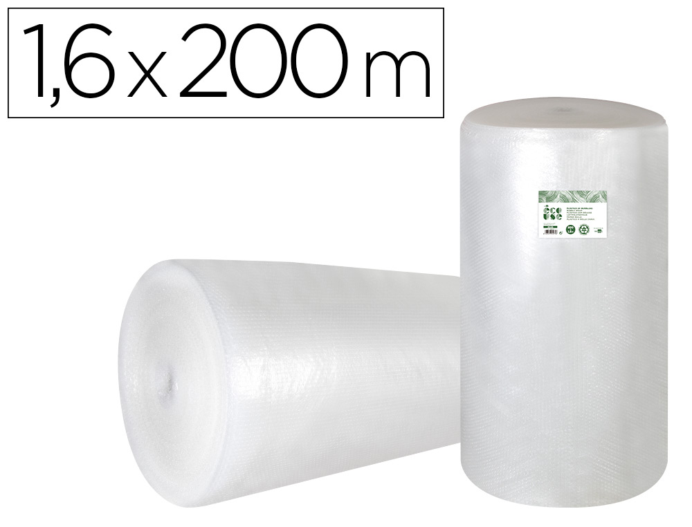 FILM A BULLES LIDERPAPEL ECOUSE 30% PLASTIQUE RECYCLE  30G/M2 ROULEAU 1,60X200M
