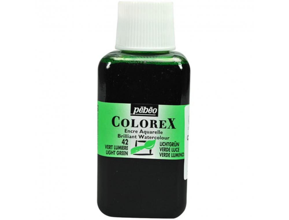 ENCRE A DESSINER PEBEO COLOREX FLACON 250ML COLORIS  VERT LUMIERE