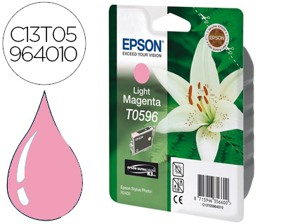 CARTOUCHE EPSON T0596 JET D'ENCRE C13T05964010 COULEUR MAGENTA CLAIR 520P