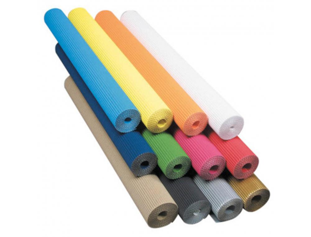 CARTON ONDULE CLAIREFONTAINE FINE CANNELURE 50X70CM 300G   COLORIS KRAFT 1 FEUILLE
