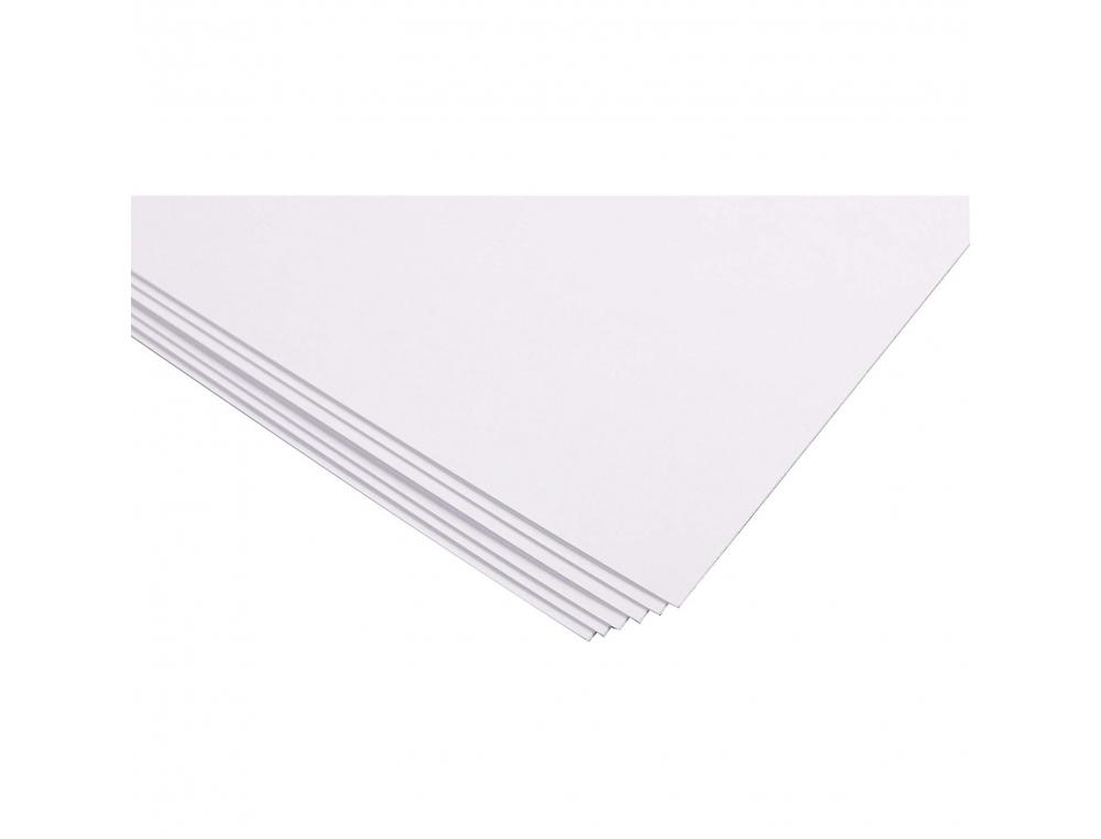 PAPIER CLAIREFONTAINE BRISTOL 50X65CM 205G COLORIS BLANC    PAQUET 25 FEUILLES