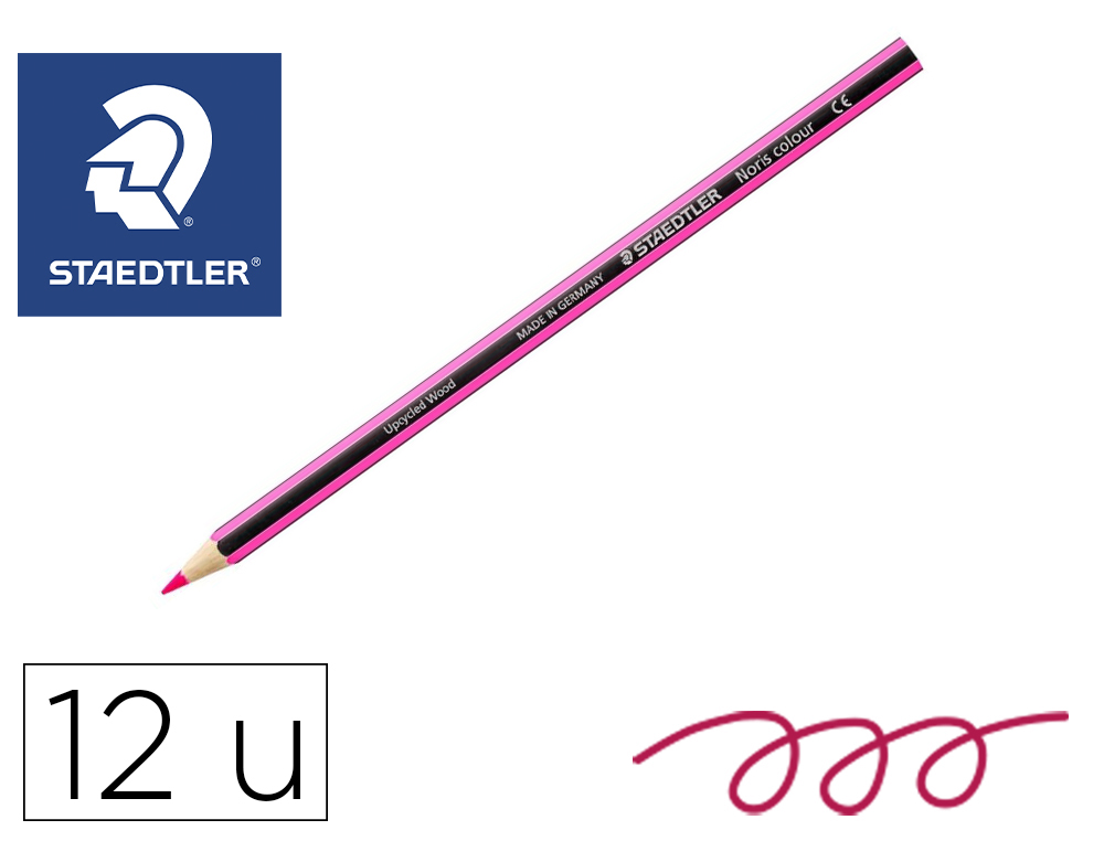 CRAYONS STAEDTLER NORIS COLOUR 185 COLORIS BORDEAUX   POCHETTE DE 12