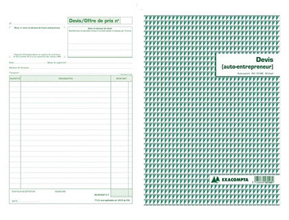 Exacompta - Manifold Carnet de factures pour auto-entrepreneurs