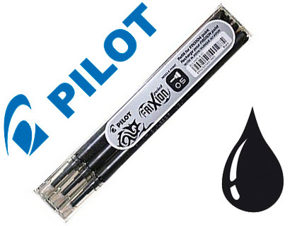 RECHARGE PILOT FRIXION BALL LARGEUR FINE COLORIS NOIR SET DE 3 UNITS