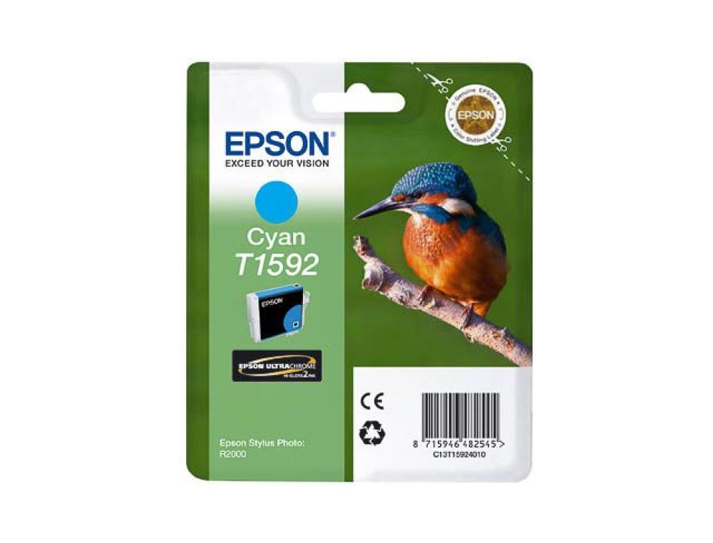CARTOUCHE EPSON T1592 JET ENCRE C13T15924010 COULEUR CYAN
