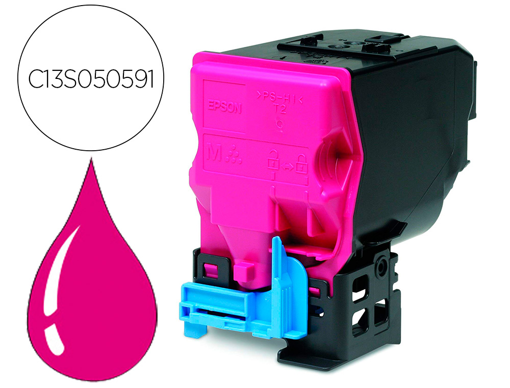 TONER LASER EPSON S050591 C13S050591 COULEUR MAGENTA 6000P