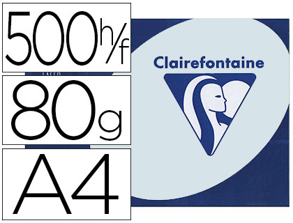 PAPIER COULEUR CLAIREFONTAINE TROPHE MULTIFONCTION A4 80G/M2 COULEURS VIVES GRIS PERLE PAQUET 500 FEUILLES