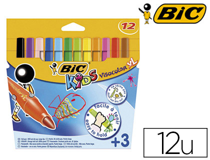 Bic étui 12 Feutres De Coloriage Kids