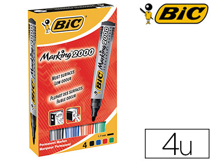 Marqueur permanent pointe moyenne noire Marking 2000 BIC