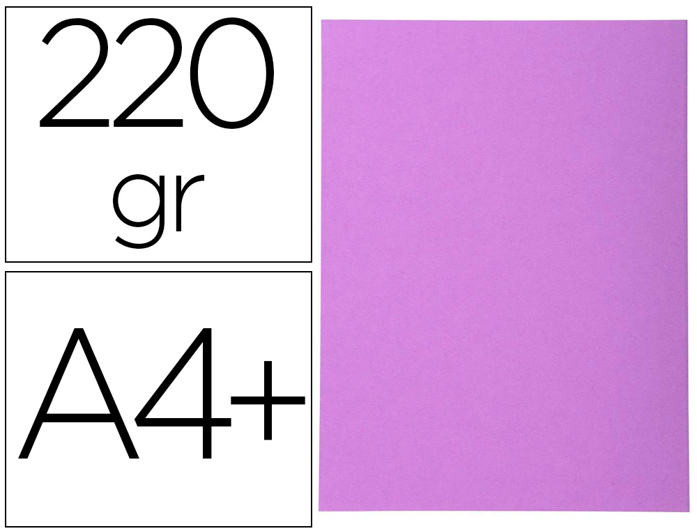 CHEMISE EXACOMPTA STANDARD 24X32CM 220G A4 21X29,7CM COLORIS LILAS PACK 100 UNITS