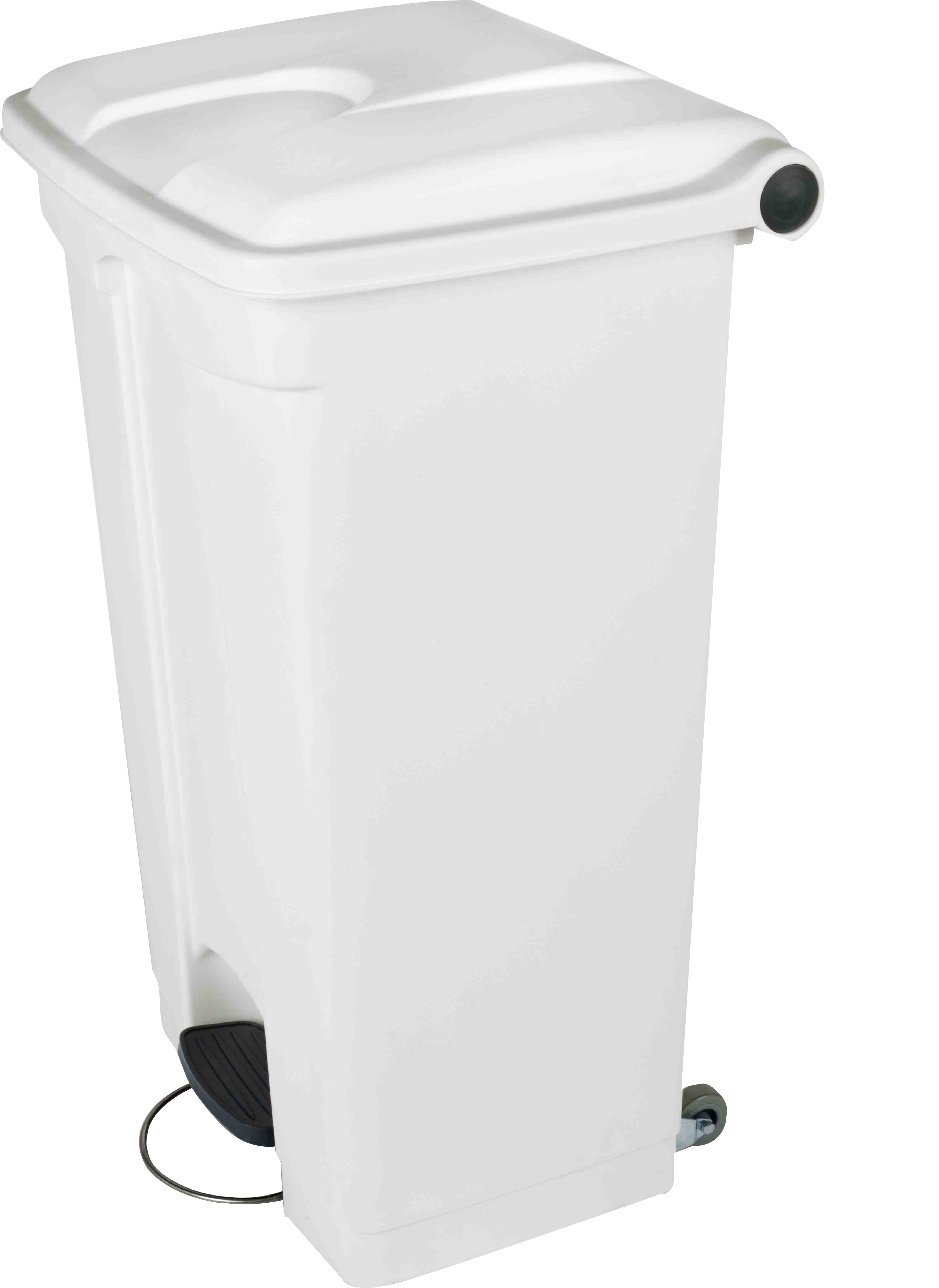 POUBELLE CONTAINER PDALE POLYTHYLNE RSISTE CHOCS AGENTS CHIMIQUES PRODUITS ENTRETIEN 2 ROUES 90L L500XH790XP400MM