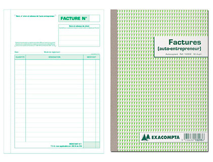 Exacompta - Manifold Carnet de factures pour auto-entrepreneurs