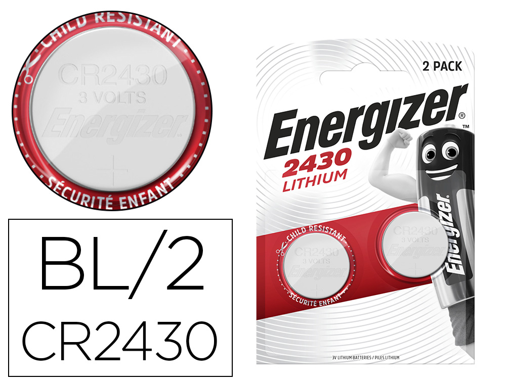 HYPERBURO  PILE ENERGIZER CR2032 LITHIUM 3V BLISTER 4 UNITÉS