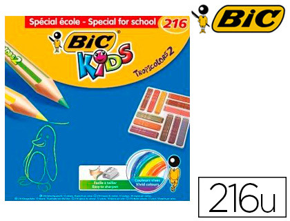 Etui de crayon de couleur Bic Kids Tropicolors