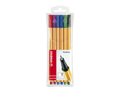 Stylo feutre STABILO point 88 - pointe fine - noir - Stylos Feutre - Stylos