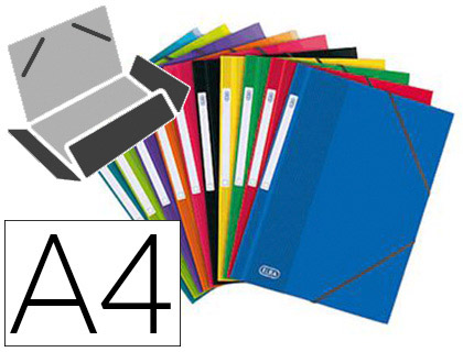 CHEMISE OXFORD COLOR LIFE CARTE LUSTRE PELLICULE A4+ 320X245MM 3 RABATS TIQUETTE DORSALE 10 COLORIS ASSORTIS