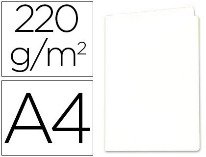 CHEMISE EXACOMPTA ROCK'S 240X320MM 210G COLORIS BLANC PACK 100 UNITS