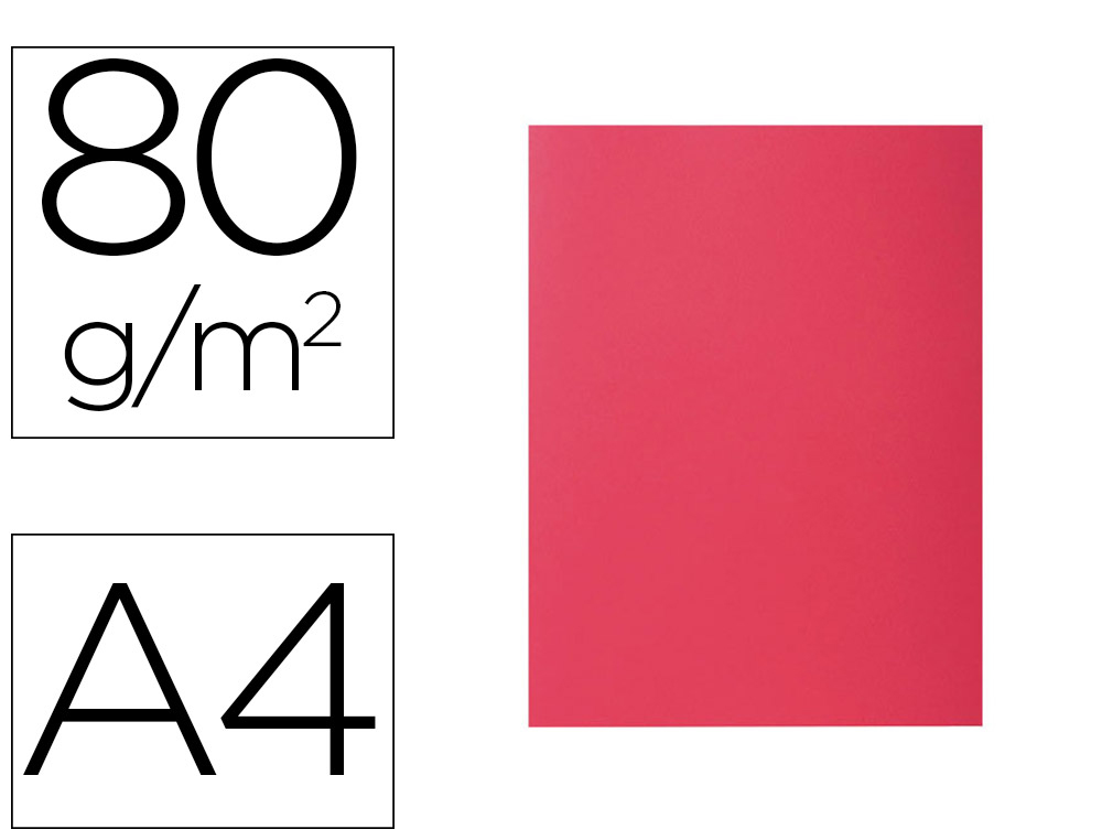 SOUS-CHEMISE EXACOMPTA ROCK'S 220X310MM 80G COLORIS FRAMBOISE PACK 100 UNITS