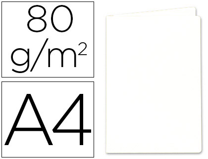 SOUS-CHEMISE EXACOMPTA ROCK'S 220X310MM 80G COLORIS BLANC PACK 100 UNITS