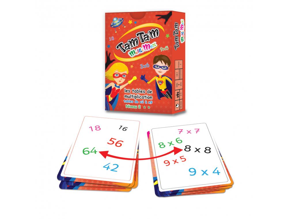JEU INTERDACTA TAM TAM MULTIMAX NIVEAU 2 42 CARTES + 10 CARTES AIDE-MEMOIRE        REVERSIBLE + 6 CARTES REGLE