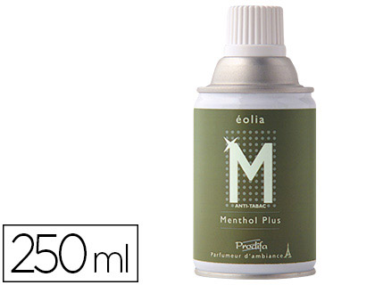 RECHARGE DIFFUSEUR COLDIS SENTEUR MENTHOLE QUIPE VALVE DOSEUSE 85 MICROLITRES 3000 PULVRISATIONS AROSOL 250ML