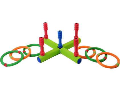 JEU D'ANNEAUX MULTIPLES PLASTICO ROTOTECH AVEC 5 CIBLES 6 ANNEAUX DIAMTRE 135MM 390G