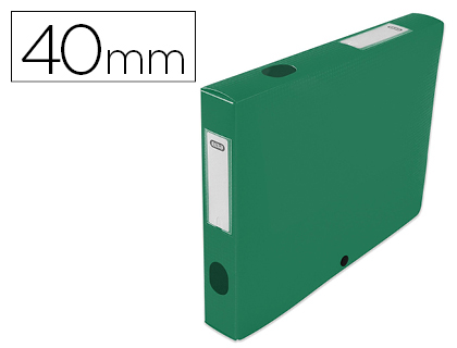 BOTE CLASSEMENT OXFORD MEMPHIS POLYPROPYLNE 7/10E  PLAT 240X320MM DOS 40MM BOUTON PRESSION COLORIS VERT
