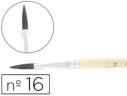 PINCEAU CLOPTRE N16 PETIT GRIS MLANG BOIS FSC VERNIS PROTECTEUR