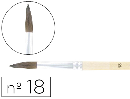 PINCEAU CLOPTRE N18 PETIT GRIS MLANG BOIS FSC VERNIS PROTECTEUR