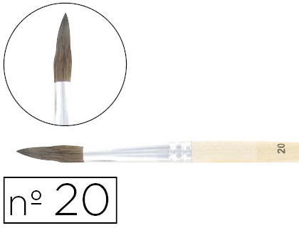PINCEAU CLOPTRE N20 PETIT GRIS MLANG BOIS FSC VERNIS PROTECTEUR