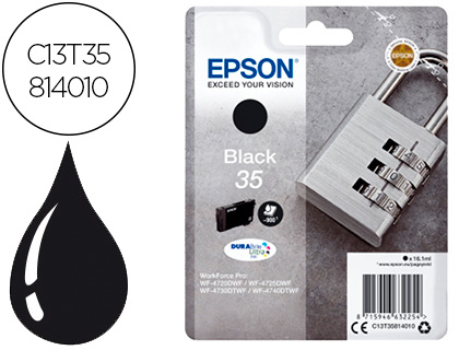 CARTOUCHE EPSON 35 CADENAS T35814010 COULEUR NOIR