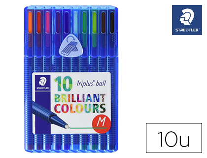 Stylo à bille bleu avec pointe moyenne Staedtler