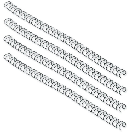 RELIURE MTALLIQUE FELLOWES RELIEUR PAS 3:1 34 BOUCLES A4 1/2 IN DIAMTRE 12.7MM COLORIS NOIR BOTE 100 UNITS