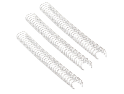 RELIURE MTALLIQUE FELLOWES RELIEUR PAS 3:1 34 BOUCLES A4 9/16 IN DIAMTRE 14.3MM COLORIS BLANC BOTE 100 UNITS