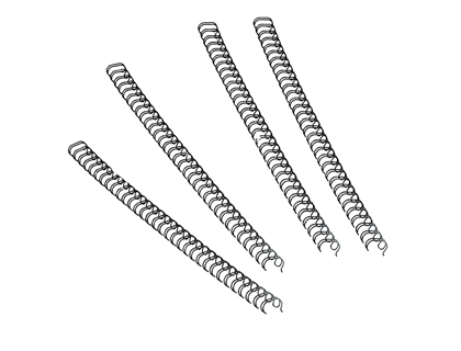 RELIURE MTALLIQUE FELLOWES RELIEUR PAS 3:1 34 BOUCLES A4 9/16 IN DIAMTRE 14.3MM COLORIS NOIR BOTE 100 UNITS
