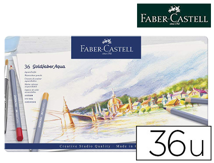 CRAYON COULEUR FABER CASTELL GOLDFABER AQUARELLABLE BOTE 36 UNITS