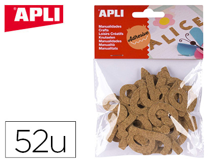LETTRE ADHSIVE EN LIGE APLI SACHET 52 UNITS