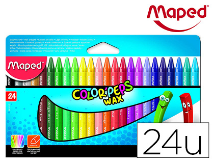 CRAYON CIRE MAPED WAX POCHETTE CARTON 24 UNITS