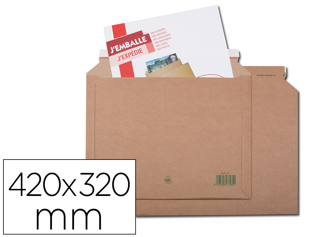 POCHETTE GPV EXPDITION CARTON ANTI-PLI 420X320MM PAQUET 2 UNITS